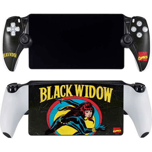 Marvel Classic Comics Black Widow PlayStation PS5 Skins